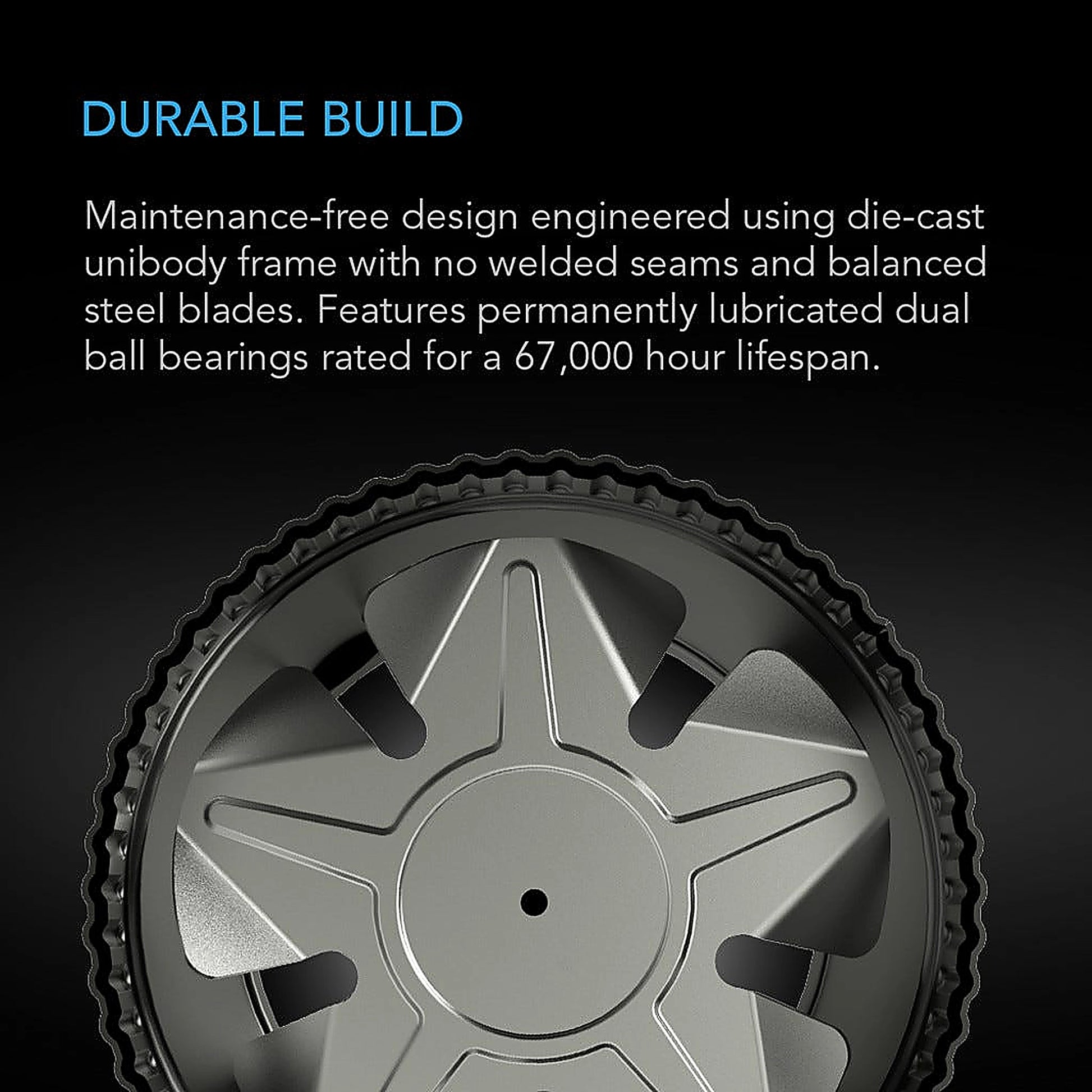 AC INFINITY RAXIAL S4 balanced steel blades