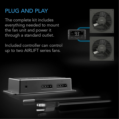 AC Infinity AIRLIFT T-Series plug and play