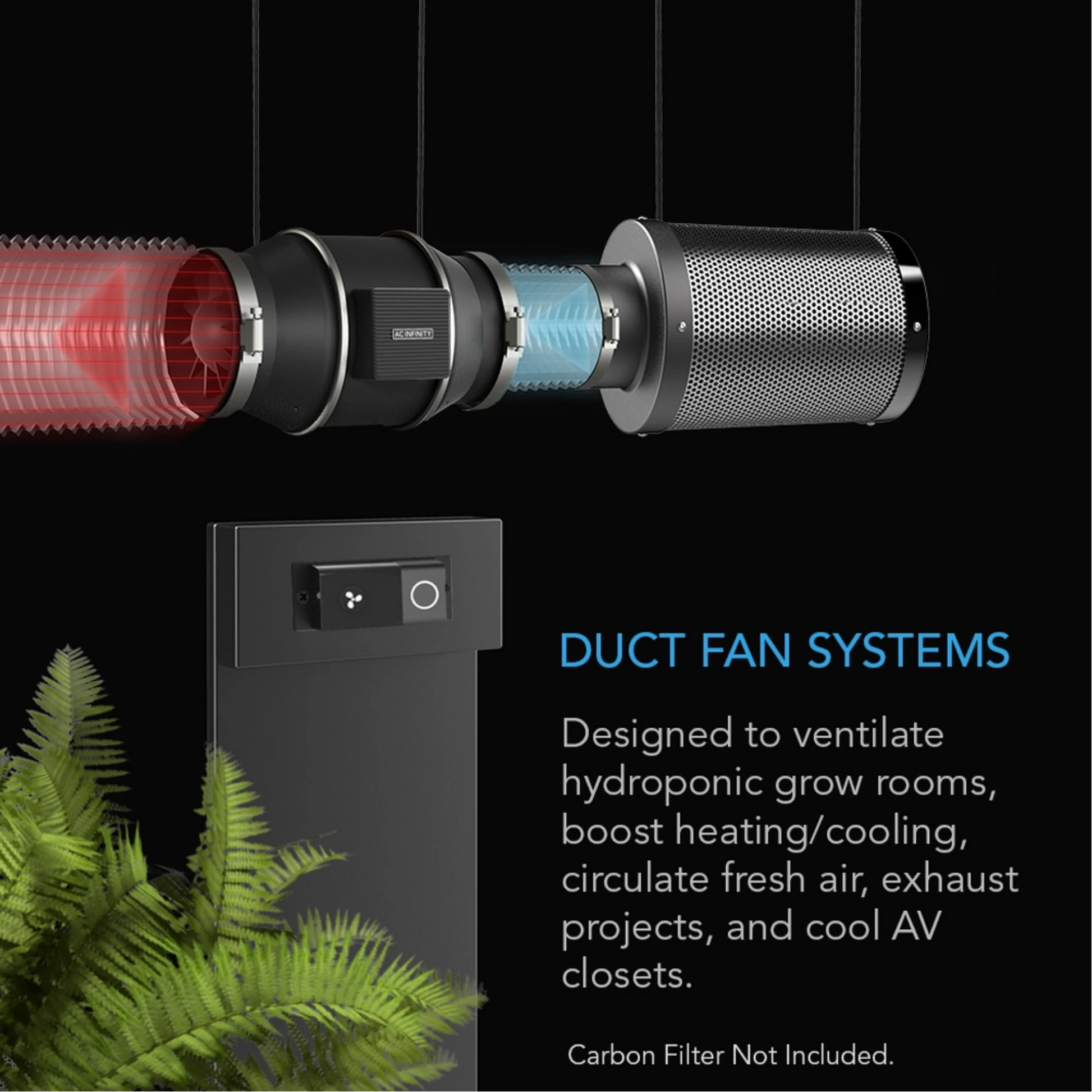 AC Infinity CLOUDLINE S-Series duck fan systems