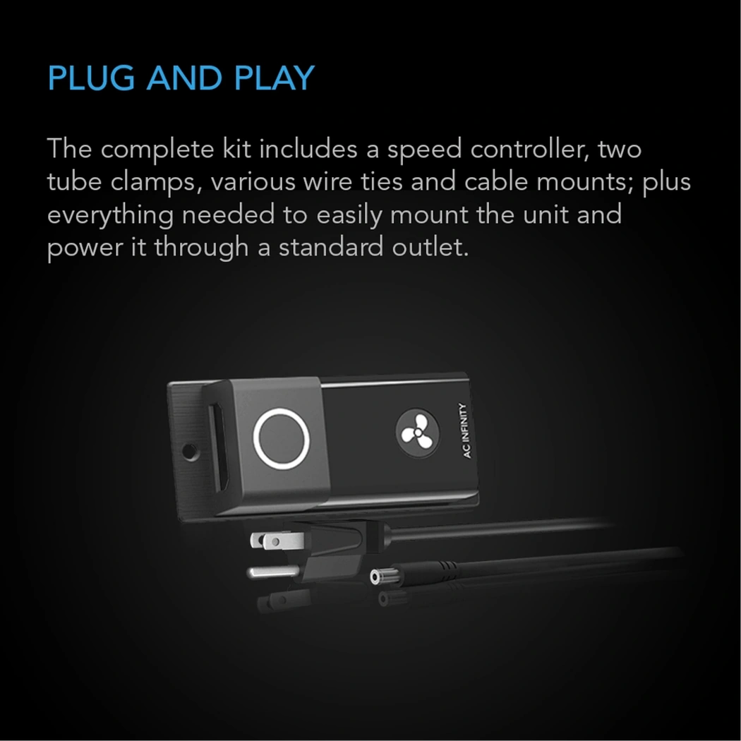 AC Infinity CLOUDLINE S-Series plug and play