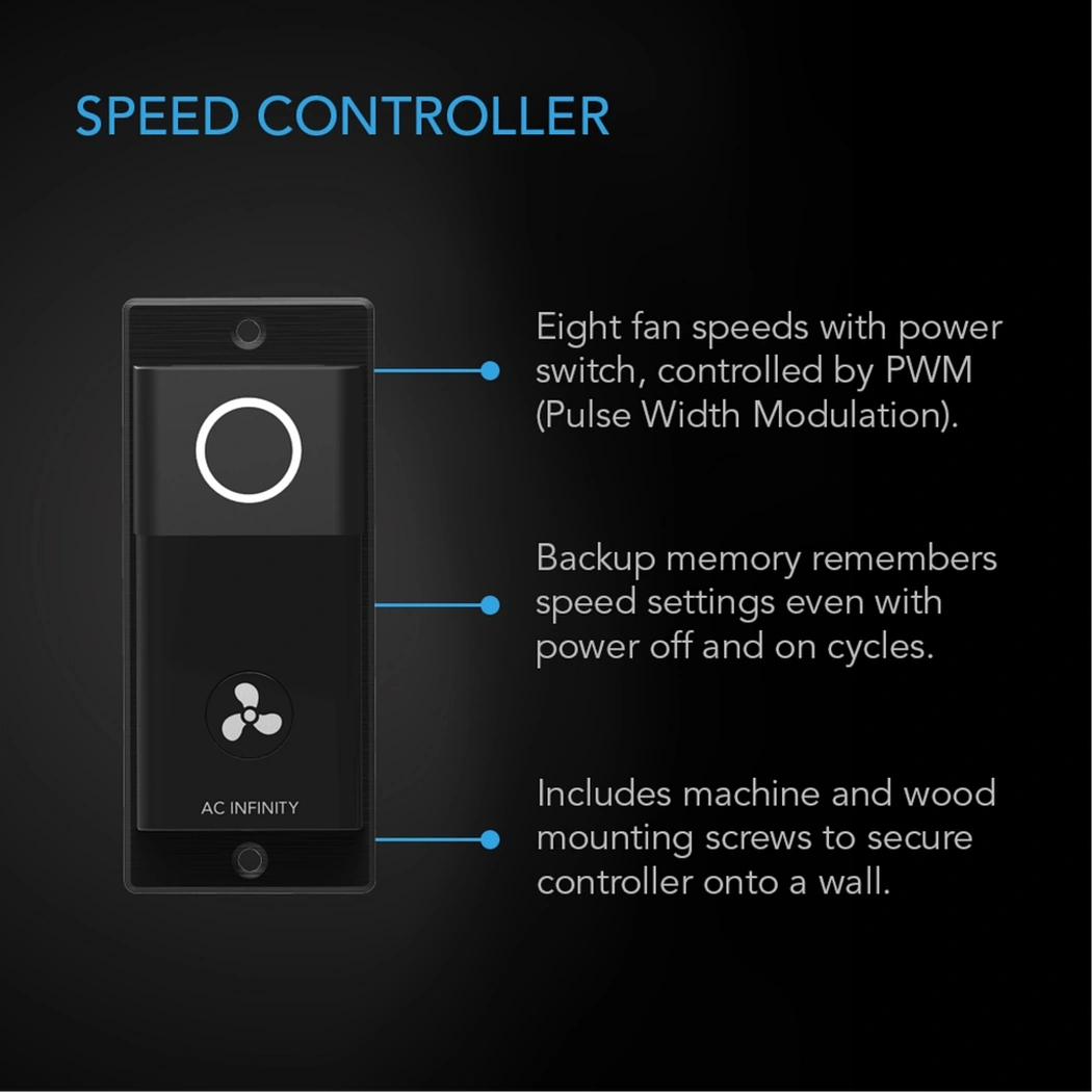 AC Infinity CLOUDLINE S-Series speed controller