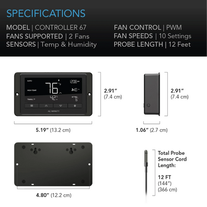 AC Infinity CONTROLLER 67 specifications