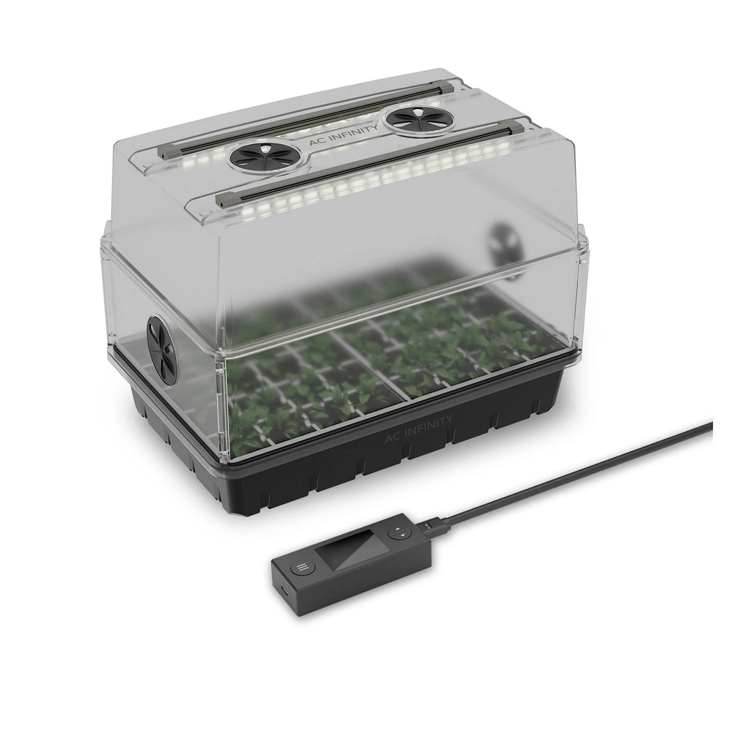 AC Infinity Humidity Dome, Germination Kit with LED Grow Light