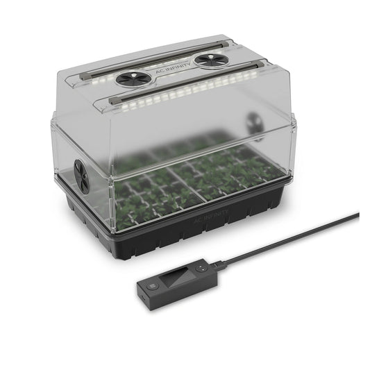 AC Infinity Humidity Dome, Germination Kit with LED Grow Light