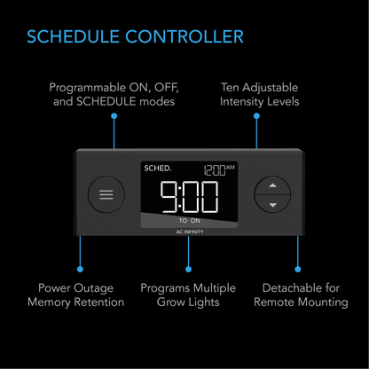 AC Infinity IONBEAM U2 schedule controller