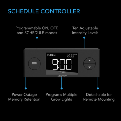 AC Infinity IONBEAM U4 schedule controller