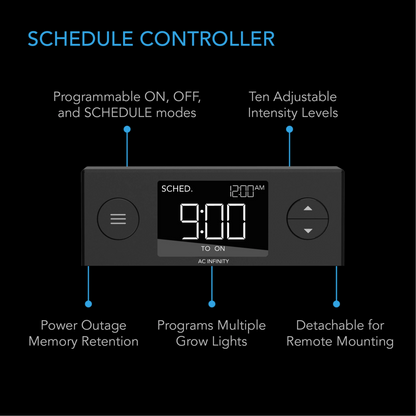 AC Infinity IONBEAM U4 schedule controller