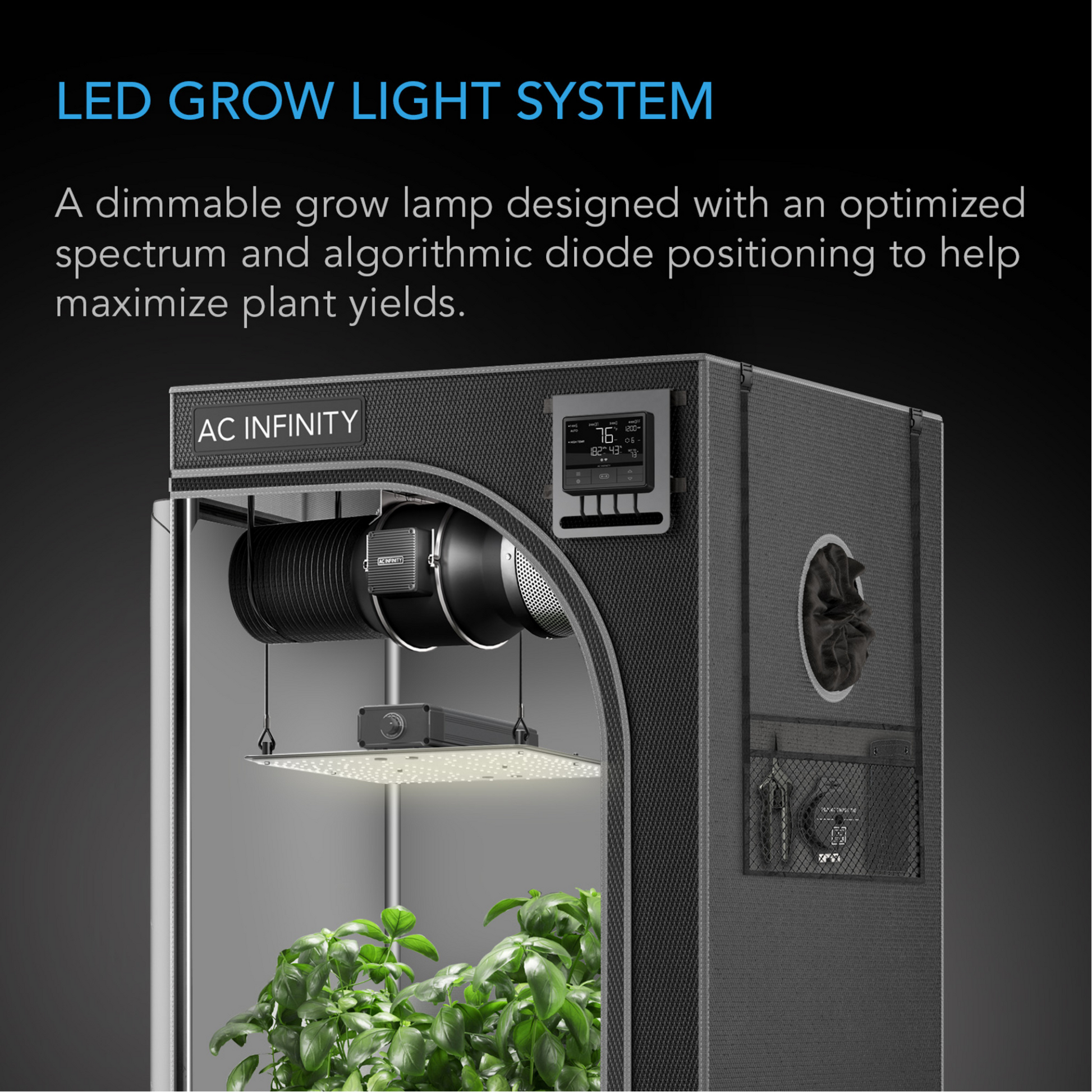 AC Infinity IONBOARD S44 dimmable grow lamp