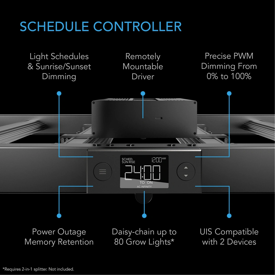 AC Infinity IONFRAME EVO10 schedule controller