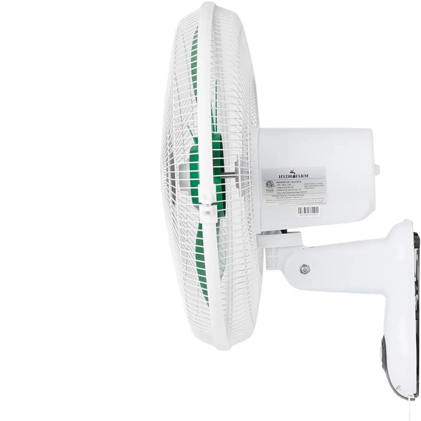 Active Air Wall Mount Fan 16 inch side view