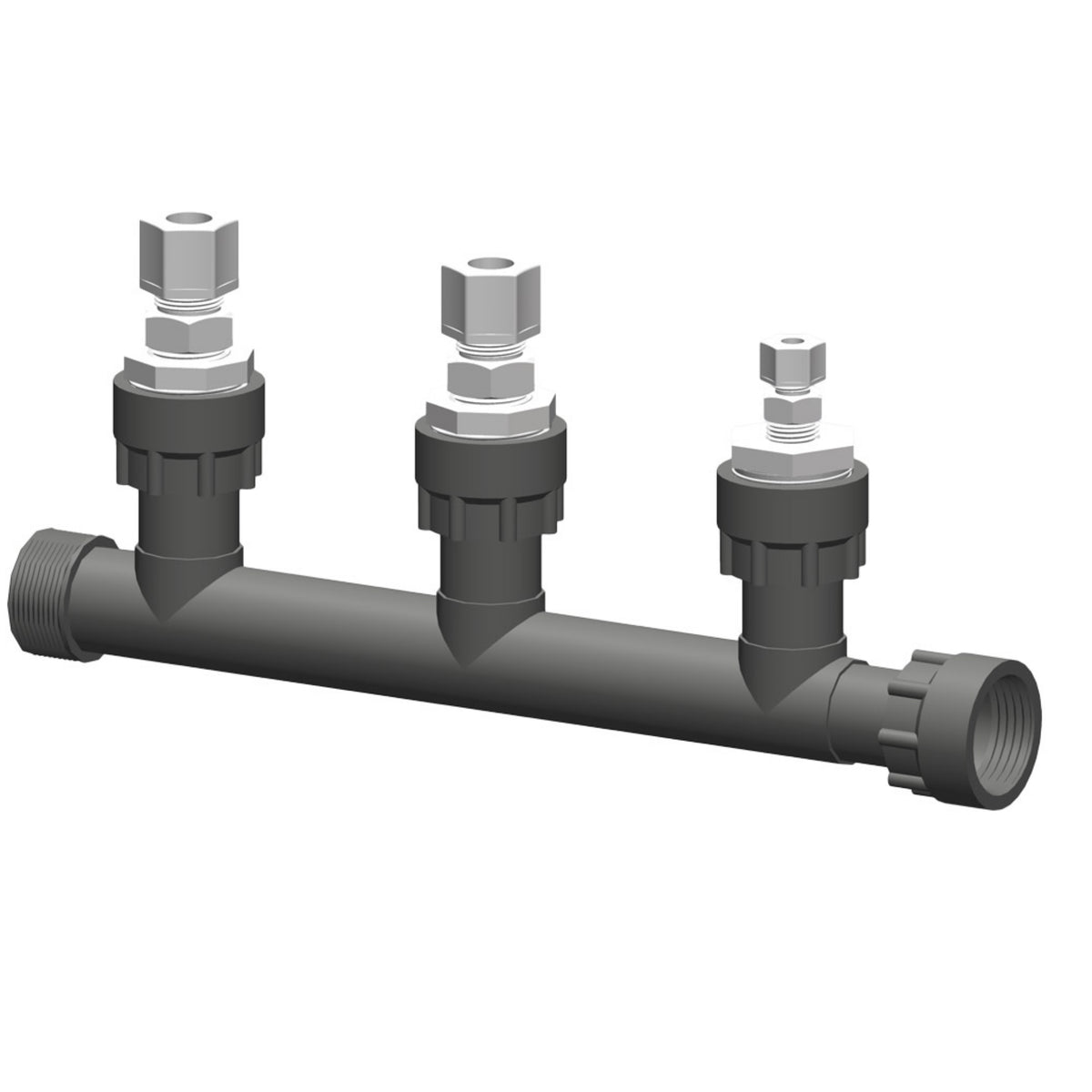 Server Manifold Sensor Agrowtek 3-Port Sensor Manifold 1'' | Hydroponic Inline – GrowersHouse