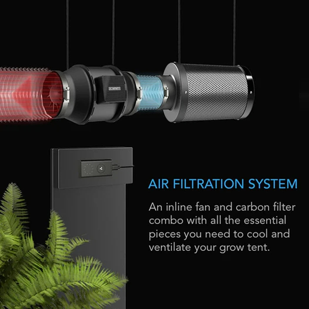 Air Filtration Kit 6in Inline Fan With Speed Controller air filtration system