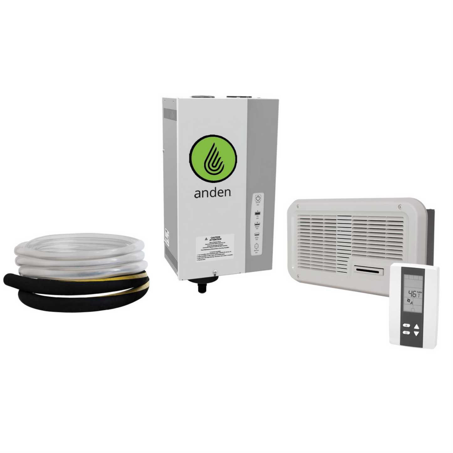 Anden Steam Humidifier w_Fan Pack and Digital Humidistat