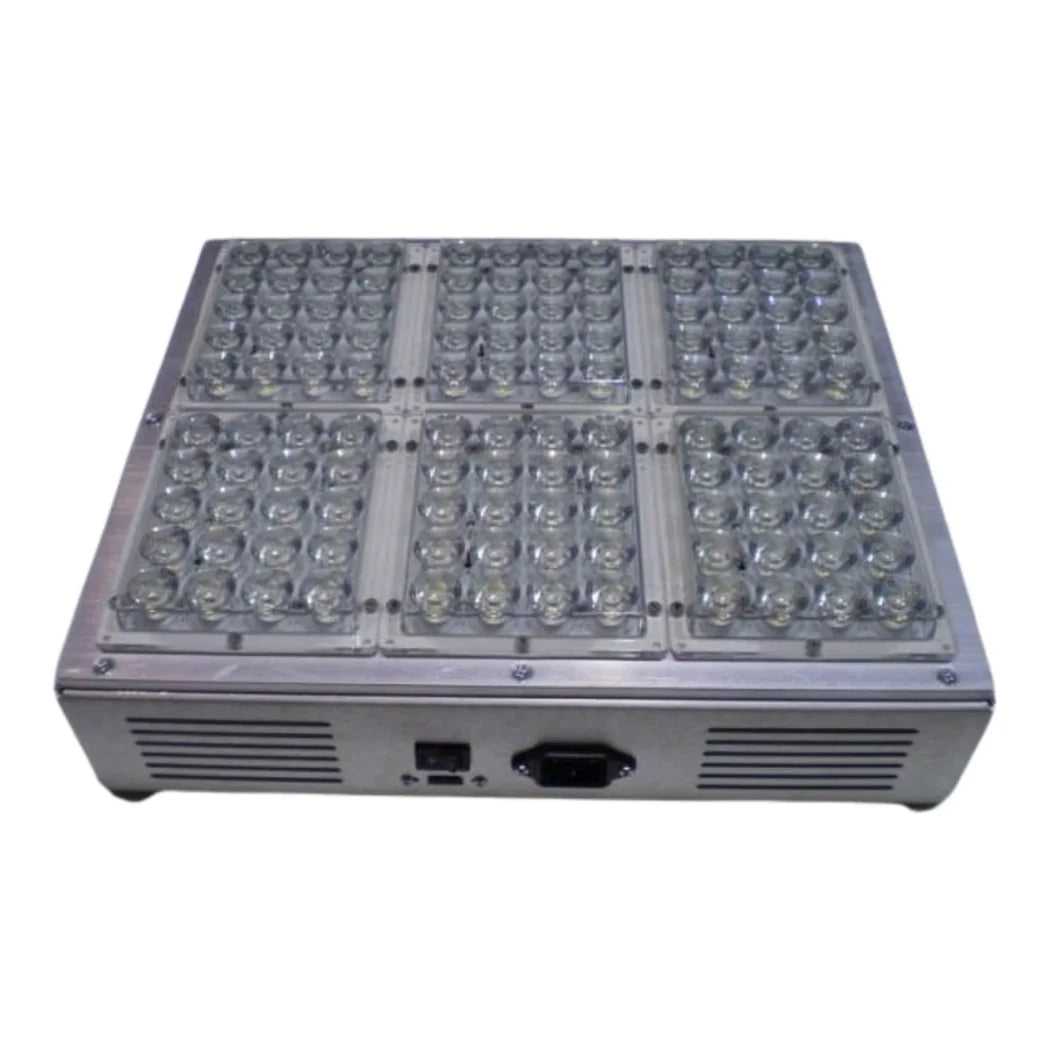 Apache Tech AT200 white and red 3:2 LED grow light panel with power inlet, aluminum housing