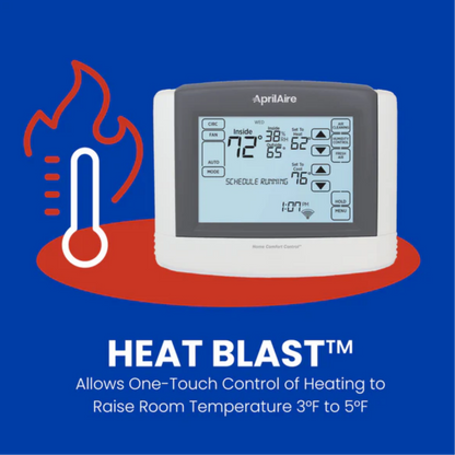 Aprilaire Touchscreen Wi-Fi Automation IAQ Thermostat heat blast