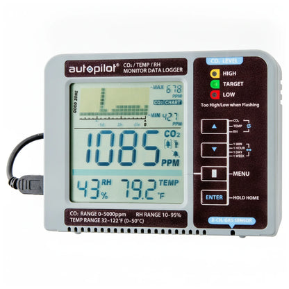 Autopilot Desktop CO2 Monitor side view