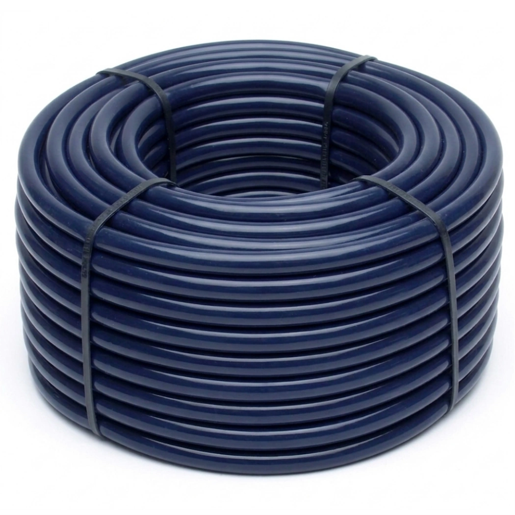 Black Tubing Vinyl 1 in ID 1.25 inch OD  100' Roll main image