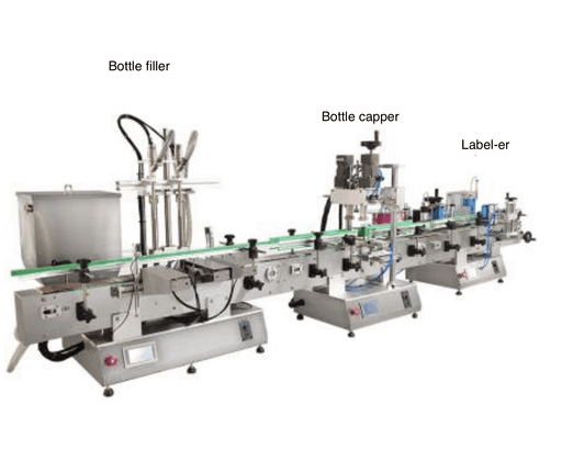 WINSKYS Commercial Filler,Capper, and label production line