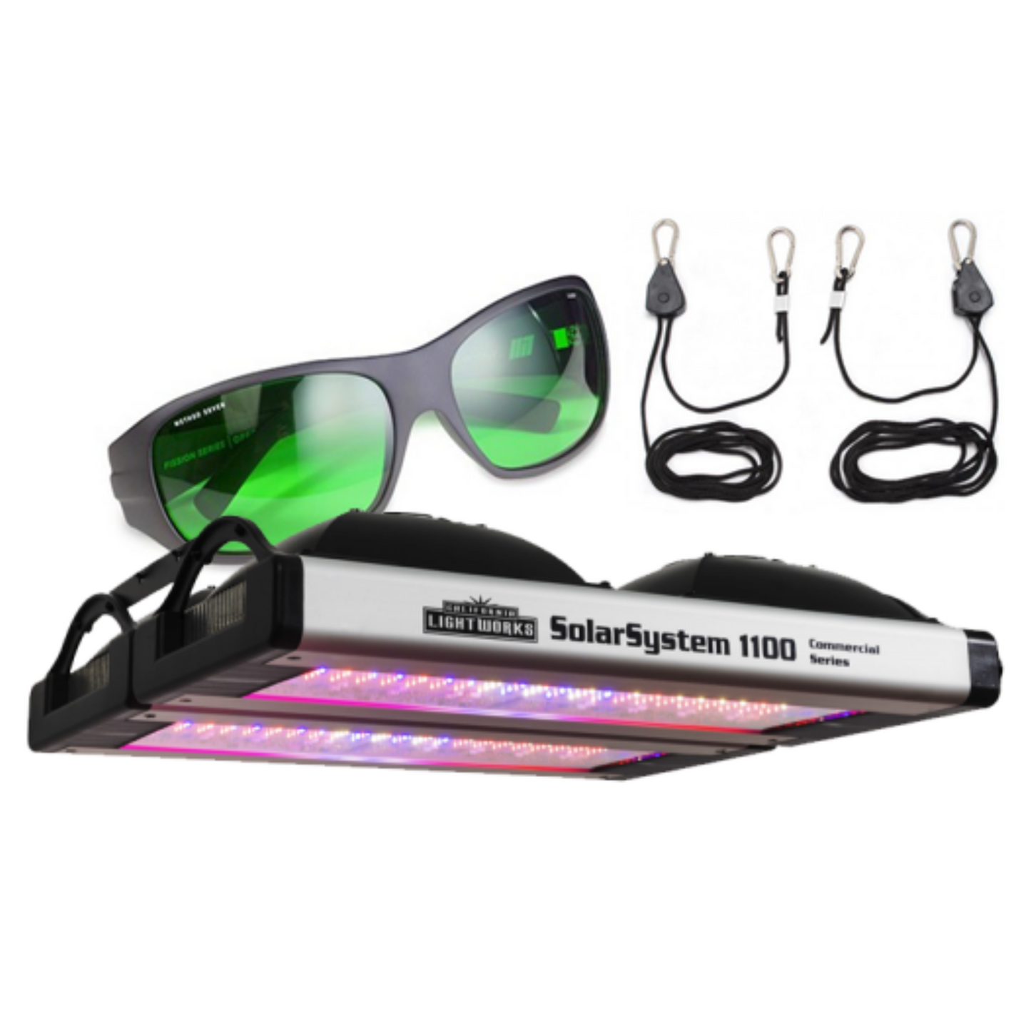 California LightWorks SolarSystem 1100 LED Grow Light whats in the box