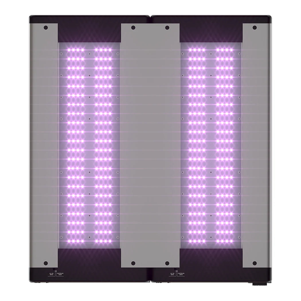 California LightWorks SolarSystem 1100 refurbished, bottom view with LED rows lit