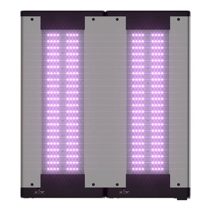 California LightWorks SolarSystem 1100 refurbished, bottom view with LED rows lit