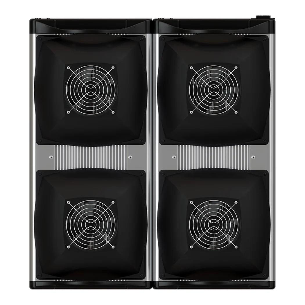 California LightWorks SolarSystem 1100 refurbished, overhead view of the four fan housings