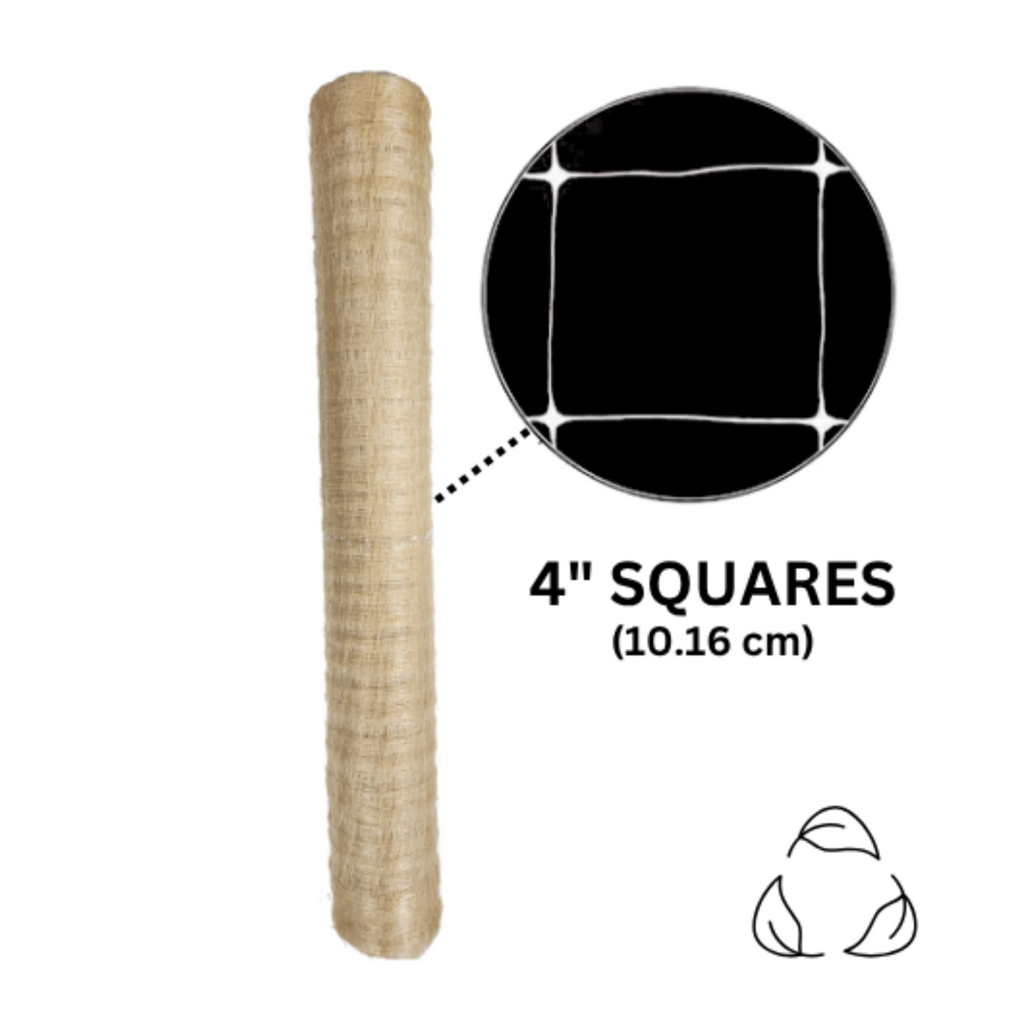 Common Culture Bio Trellis Netting Bulk Roll 4in squares
