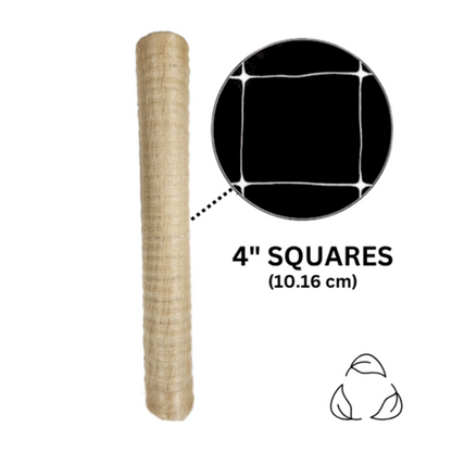 Common Culture Bio Trellis Netting Bulk Roll 4in squares