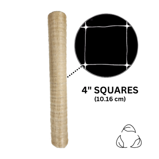 Common Culture Bio Trellis Netting Bulk Roll 4in squares
