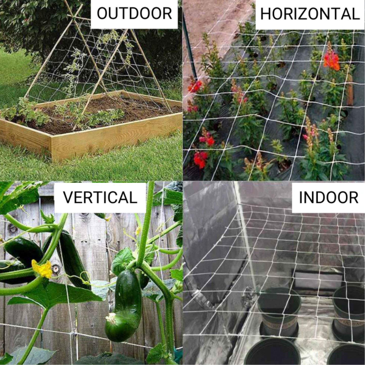 Common Culture Bio Trellis Netting Bulk Roll 5 Ft X 3280 durable