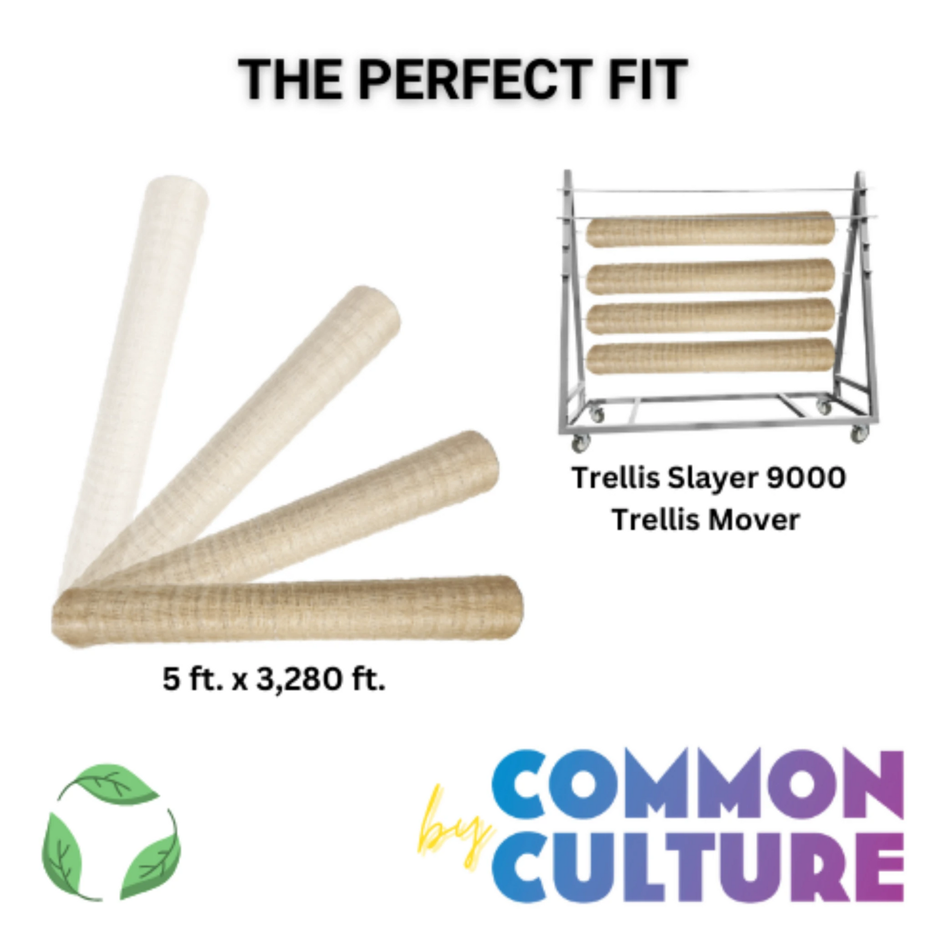 Common Culture Bio Trellis Netting Bulk Roll 5 Ft X 3280 perfect fit