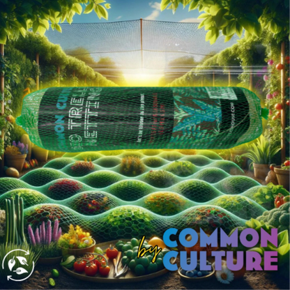 Common Culture Bio Trellis Netting Bulk Roll 5 ft x 15 ft w_ 6in Squares - Illustration