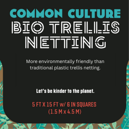 Common Culture Bio Trellis Netting Bulk Roll 5 ft x 15 ft w_ 6in Squares - Label