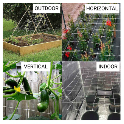 Common Culture Bio Trellis Netting Bulk Roll 5 ft x 15 ft w_ 6in Squares - Uses