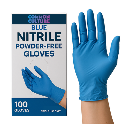 Common Culture Blue Nitrile glove box