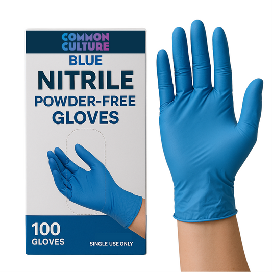 Common Culture Blue Nitrile glove box