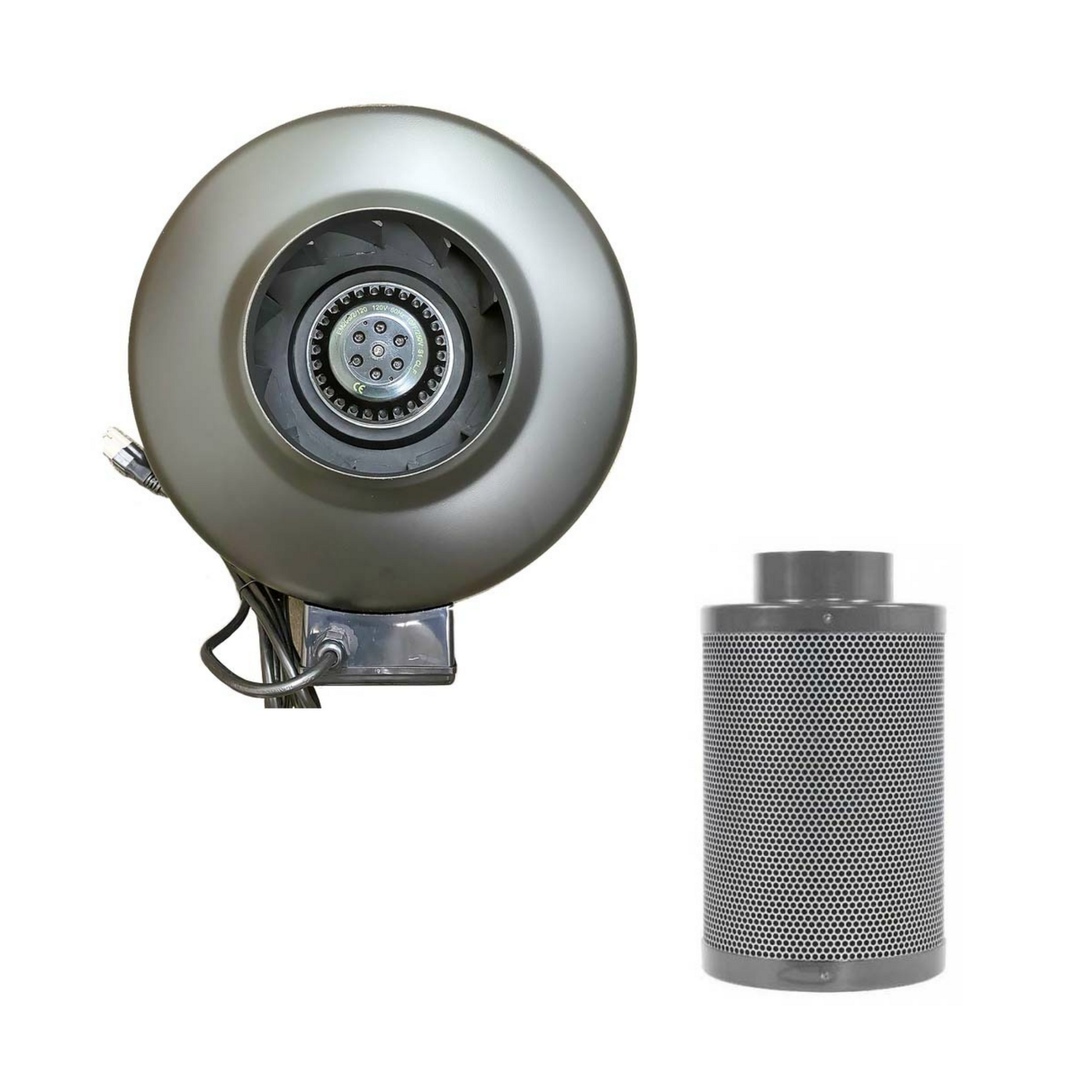 Common Culture Carbon Filter 4in x 12in + 4in Inline Duct Fan Combo