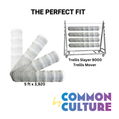 Common Culture Plastic Trellis Netting Bulk Roll 5 ft x 3,920 ft perfect fit
