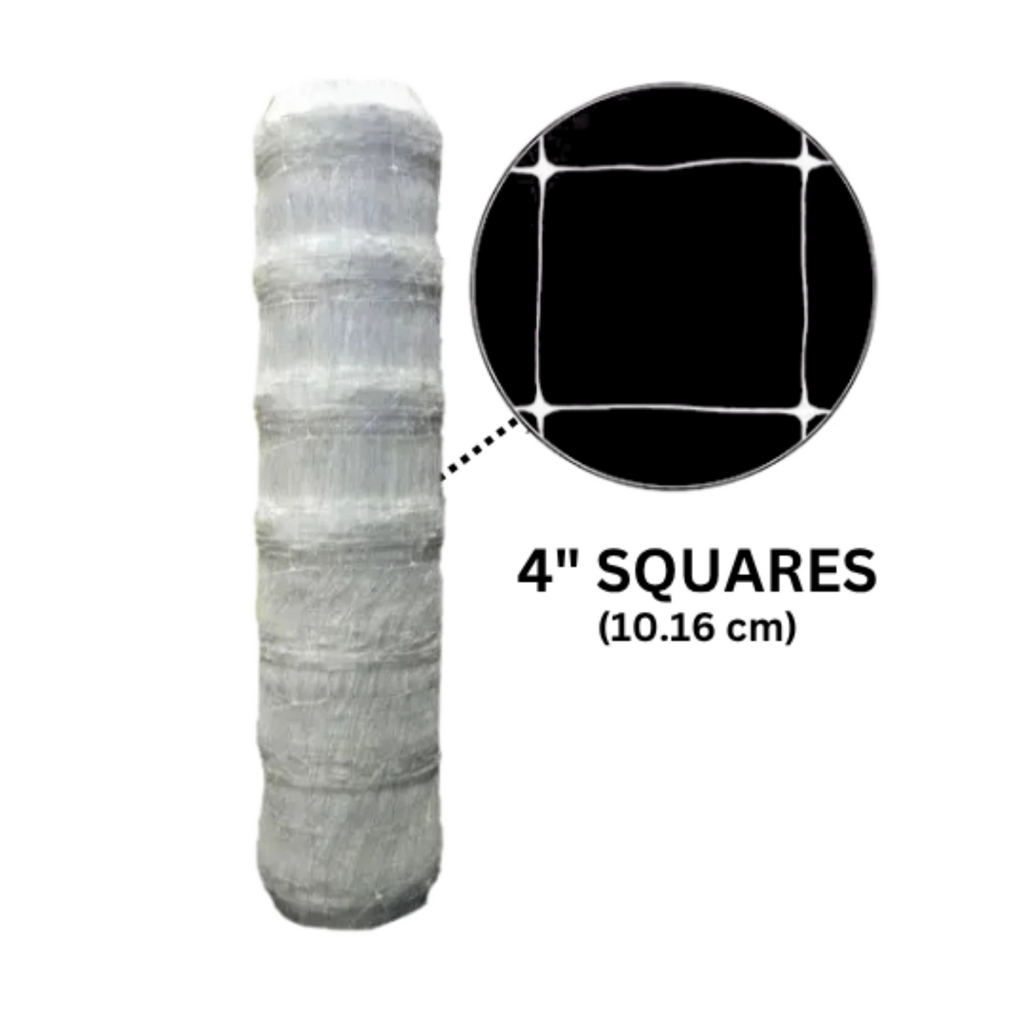 Common Culture Plastic Trellis Netting Bulk Roll 5 ft x 3,920 ft with 4in squares