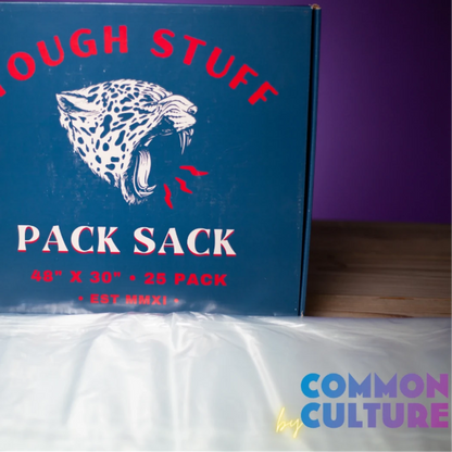 Common Culture Tough Stuff Pack Sack 48X 30 - 25 Pack (Bin Liner) Behind Bags