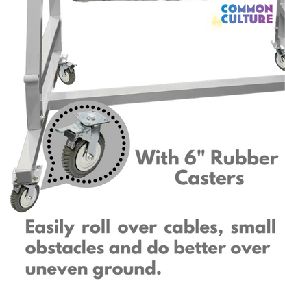 Common Culture Trellis Slayer 9000 for 4 rolls with 6in rubber casters