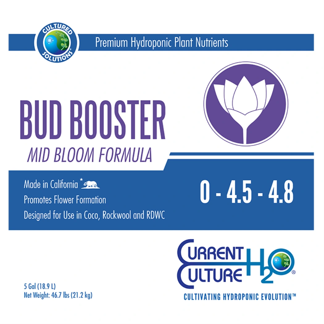 Cultured Solutions Bud Booster label