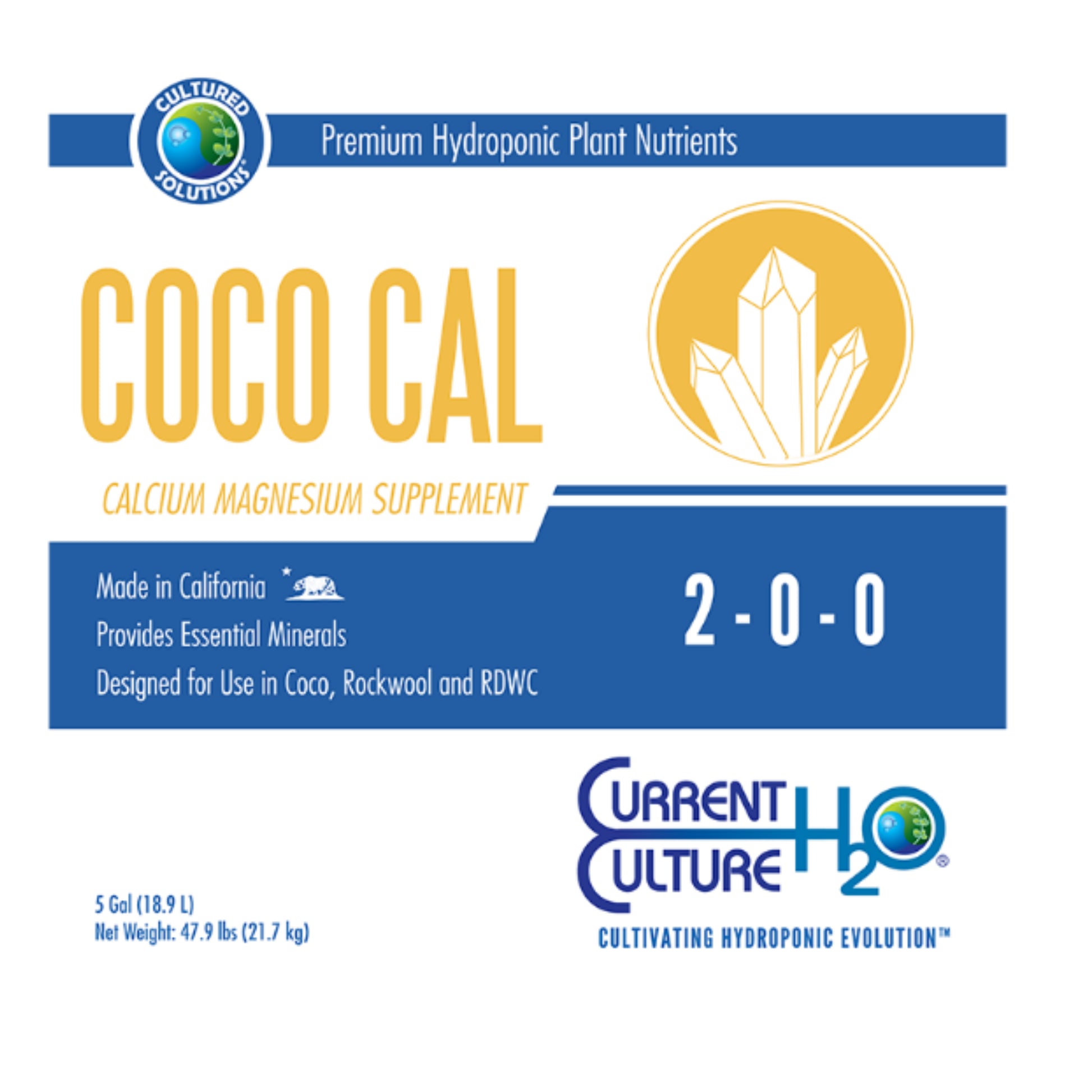 Cultured Solutions Coco Cal label