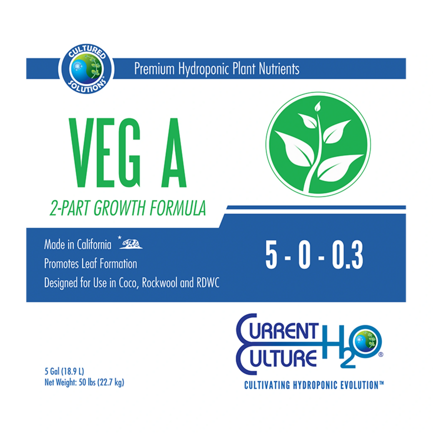 Cultured Solutions Veg A label