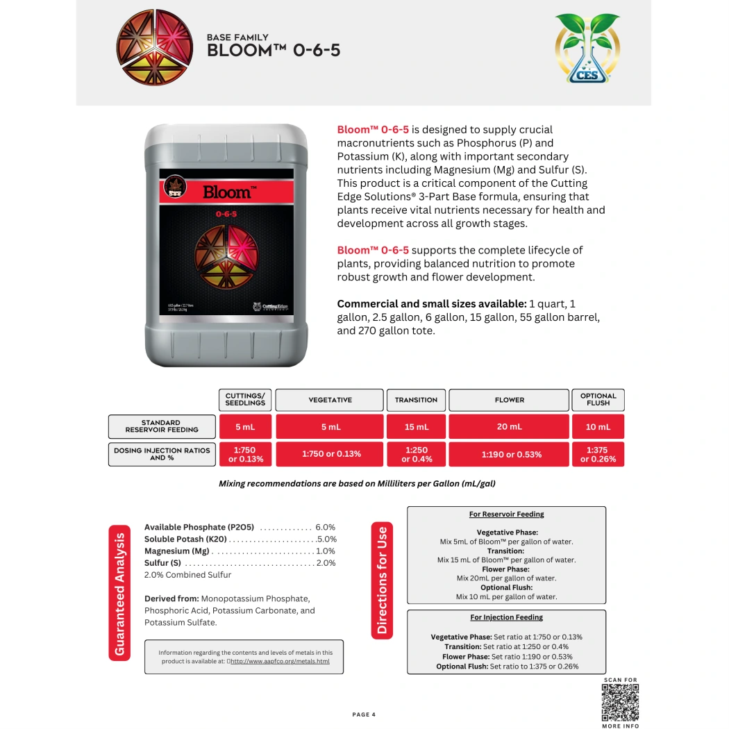 Cutting Edge Solutions Bloom label