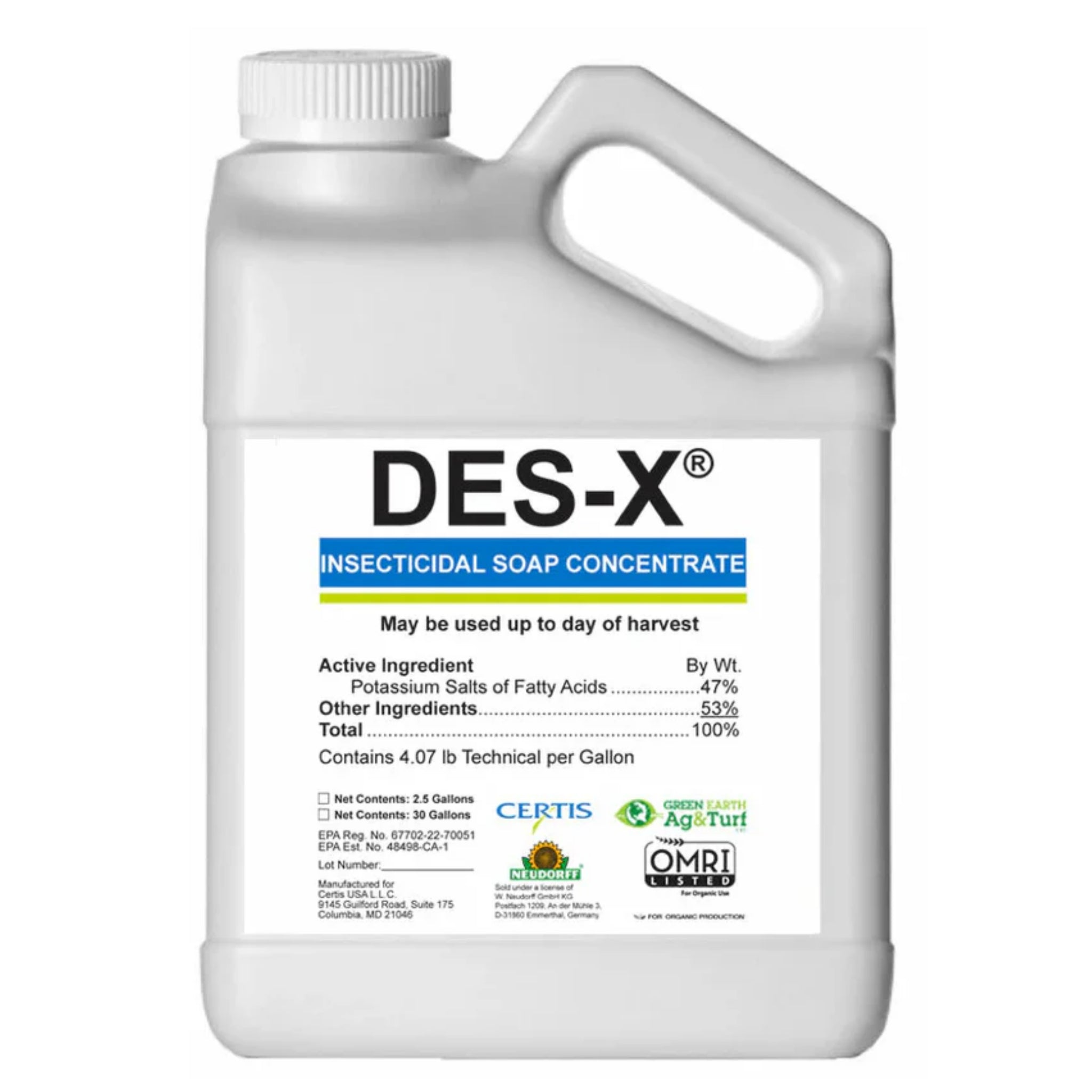des-x insecticidal soap DES-X INSECTICIDAL SOAP 2.5 GAL – GrowersHouse