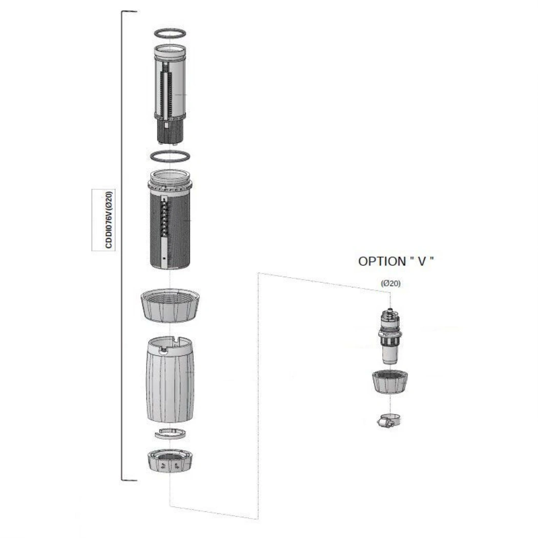 Dosatron INJECTION STEM ASSY FOR D14MZ10VVF VISCOUS/ VF