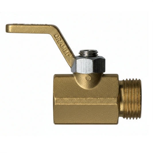 Dramm 300 Brass Shut-Off Valve Raised Handle main image