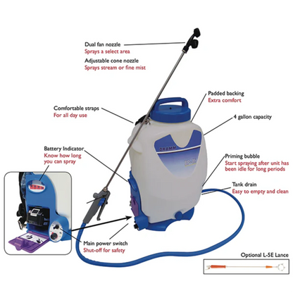 Dramm Backpack Sprayer 150 PSI - 4 Gal parts