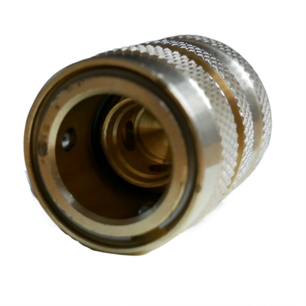 Dramm Brass Quick Disconnect Female WaterStop female back view